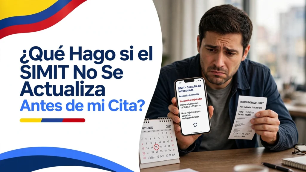 ¿Qué Hago si el SIMIT No Se Actualiza Antes de mi Cita?